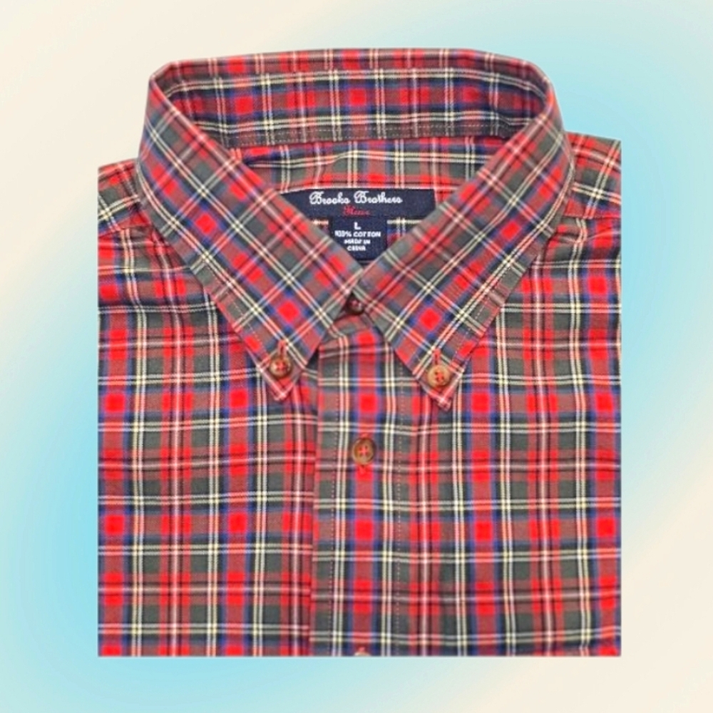 Brooks Brothers Long Sleeve Button Down Flannel Shirt